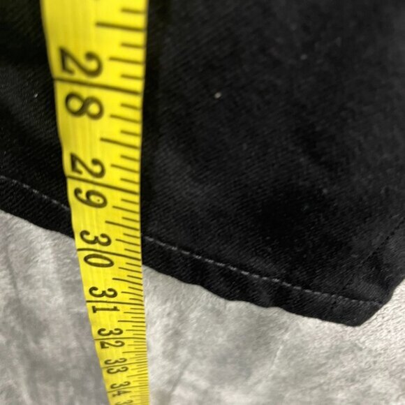 NUDIE Lean Dean Dry Everblack Jeans Mens W34/L30 Slim Fit Black Denim Zip Fly - Picture 9 of 9